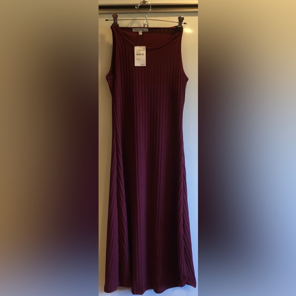 Knit Sleeveless Dress (Velvet Torch Los Angeles| Burgundy| Made in USA, NWT